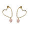A Beautiful Story gold plated oorbellen Everlove Heart
