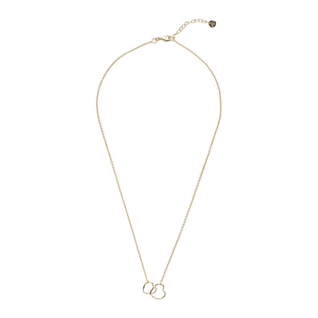 A Beautiful Story gold plated ketting Soulmate Hearts