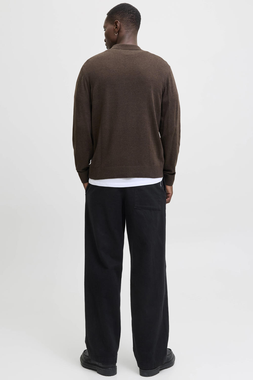 JACK & JONES ESSENTIALS regular fit gebreide trui - mulch