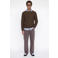 JACK & JONES ESSENTIALS regular fit gebreide trui - cocoa