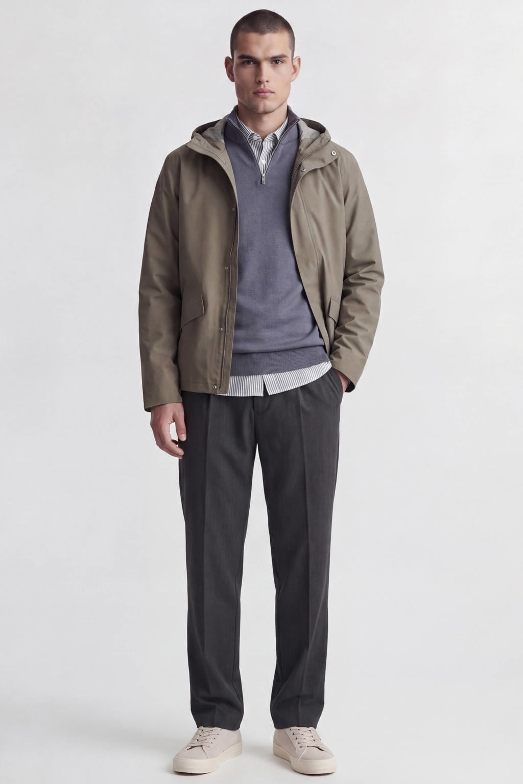 JACK & JONES ESSENTIALS regular fit gebreide trui - turbulence