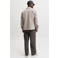 JACK & JONES ESSENTIALS relaxed fit overshirt - oatmeal