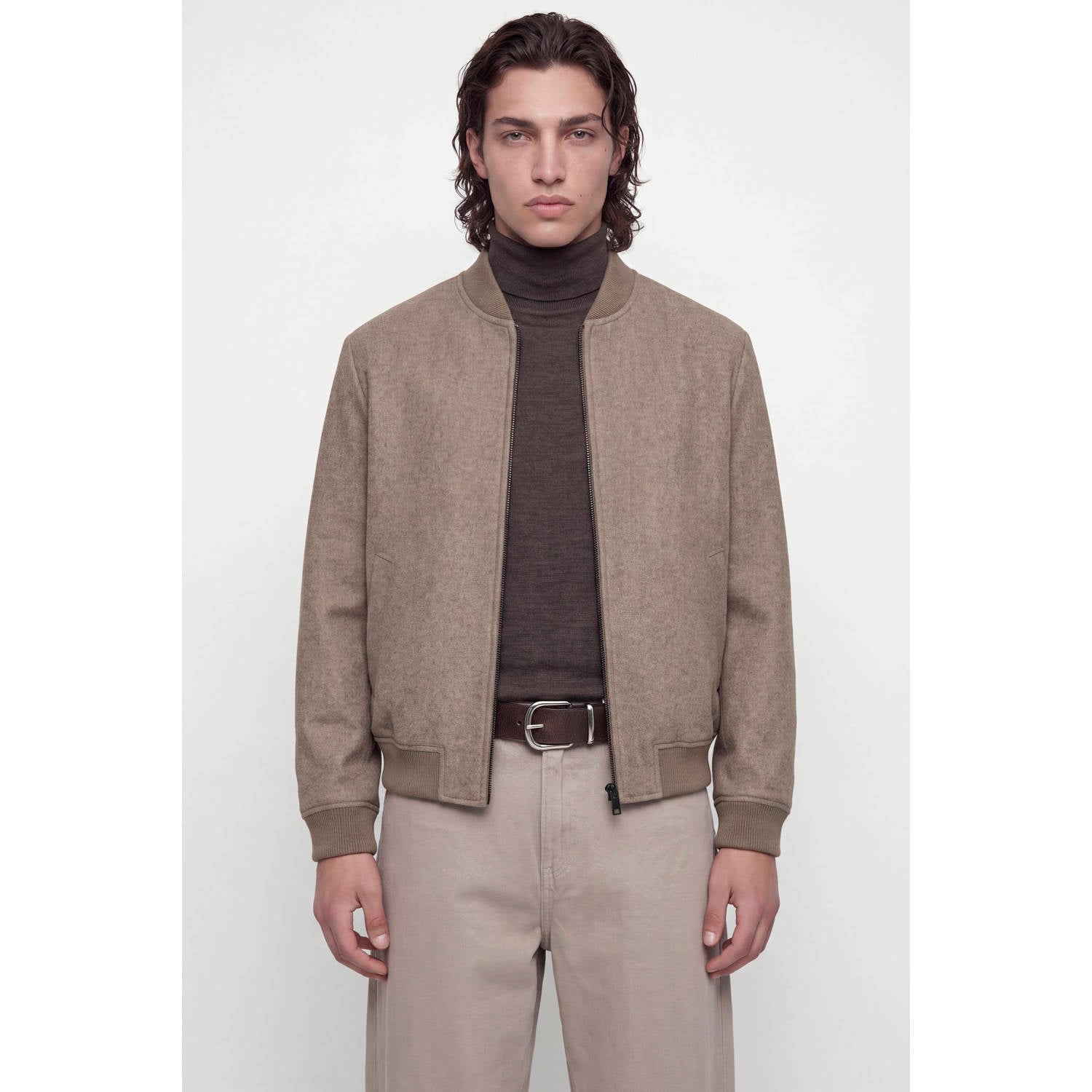JACK & JONES ESSENTIALS bomberjack greige