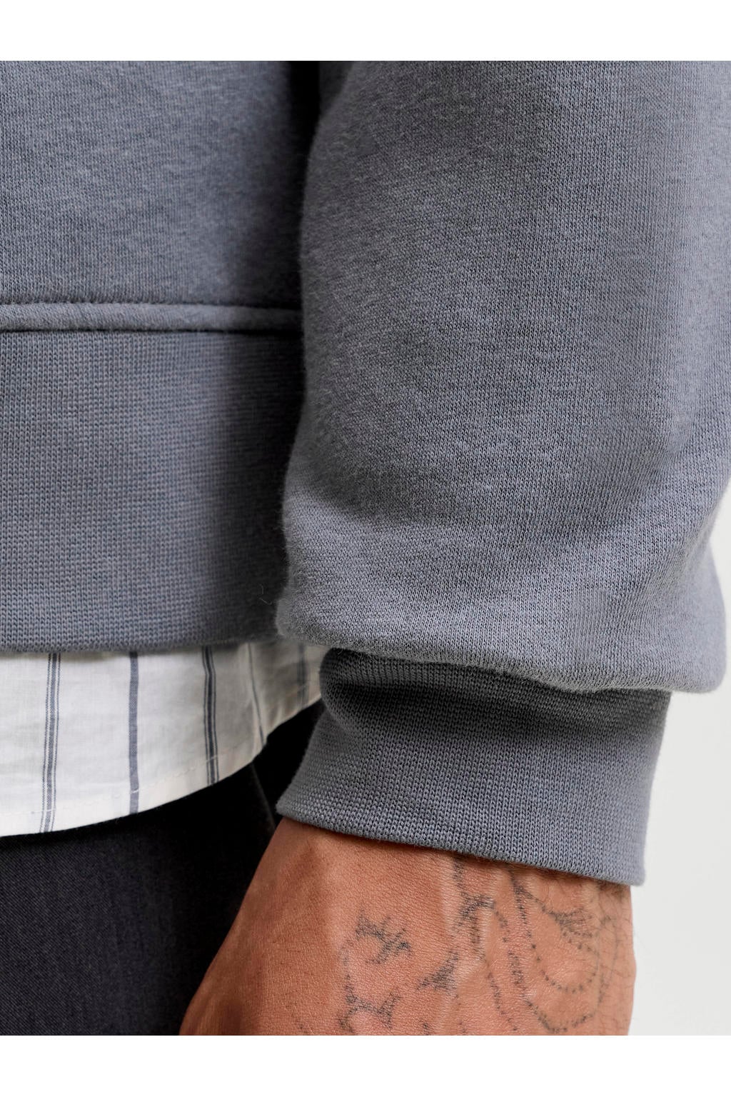 JACK & JONES ESSENTIALS relaxed fit sweater met print - turbulence