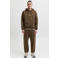 JACK & JONES ESSENTIALS relaxed fit hoodie met print - cocoa