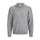 JACK & JONES ESSENTIALS wollen gebreide trui - lichtgrijs