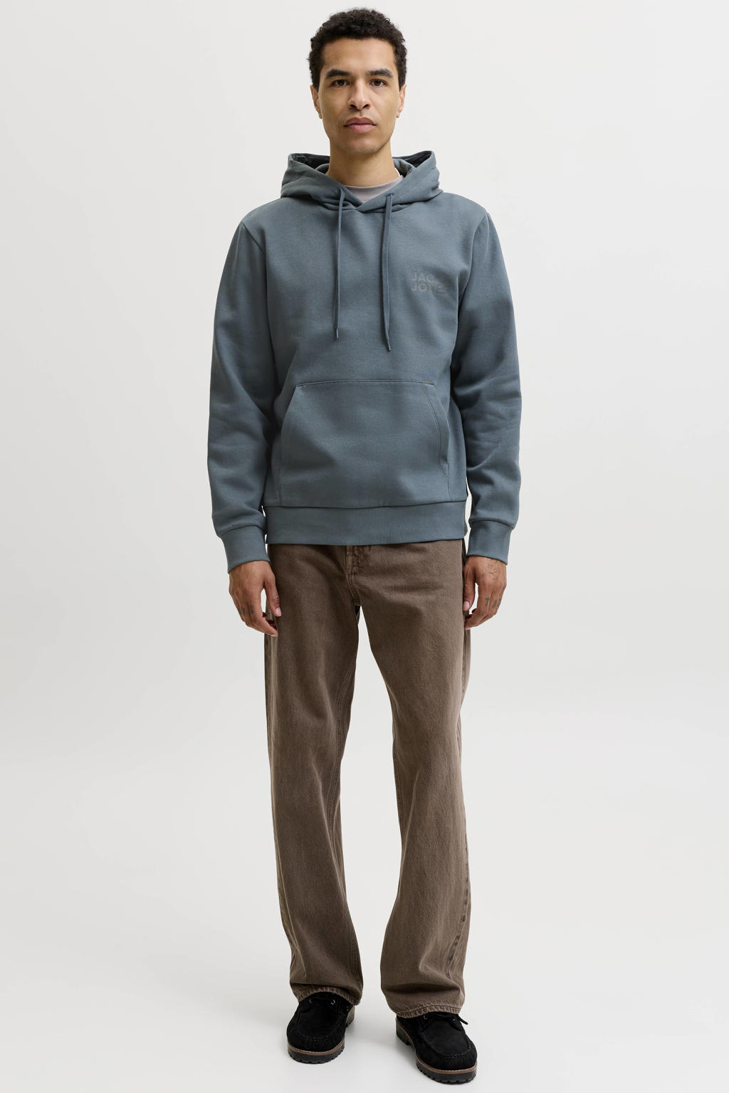 JACK & JONES ESSENTIALS regular fit hoodie - turbulence