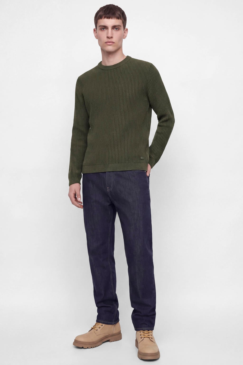 JACK & JONES ESSENTIALS regular fit gebreide trui - rosin