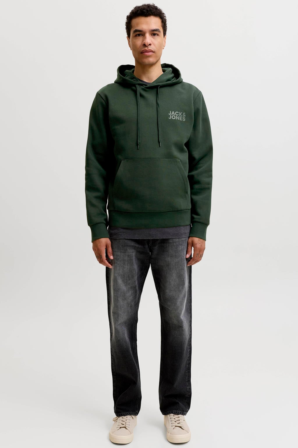 JACK & JONES ESSENTIALS regular fit hoodie - scarab
