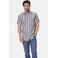 Babista regular fit geruit overhemd Plus Size - blauw