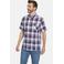 Babista regular fit gestreept overhemd Plus Size - donkerblauw