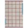 Mette Ditmer NETWORK laagpolig rechthoekige grafische vloerkleed 80x55 cm - beige
