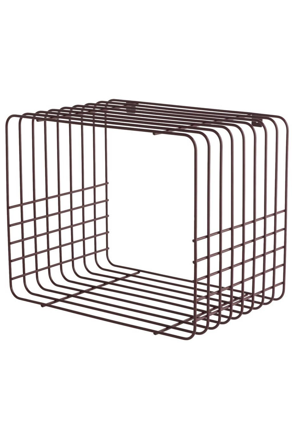 Mette Ditmer WIRE wandrek 38x30.5x26 cm - donkerrood