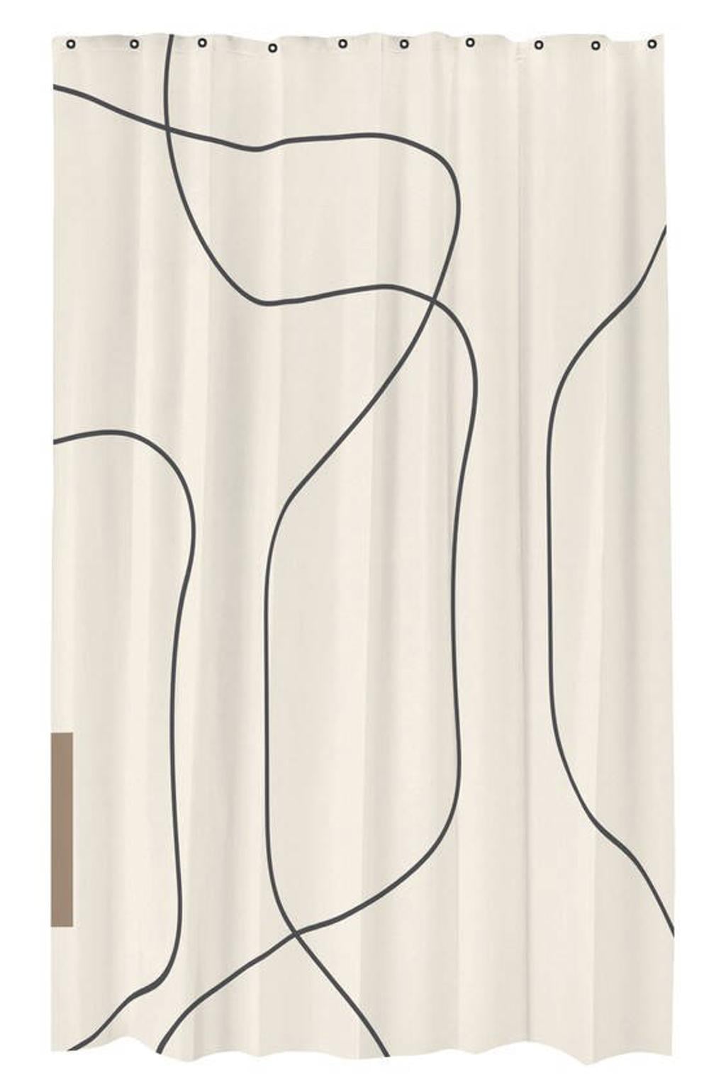Mette Ditmer SHADOW douchegordijn 200x150 cm - wit