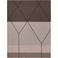 Mette Ditmer LINEA laagpolig grafische rechthoekige vloerkleed 80x55 cm - bruin