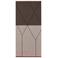 Mette Ditmer LINEA laagpolig grafische vloerkleed 150x70 cm - bruin