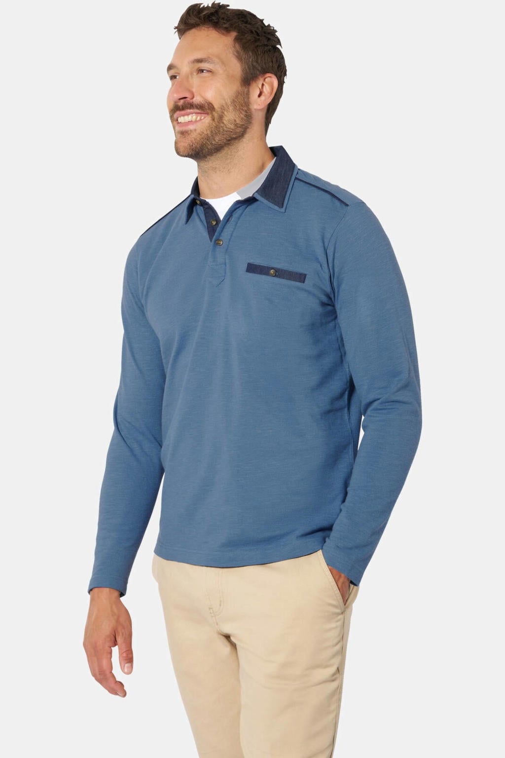 Babista polo Plus Size - blauw