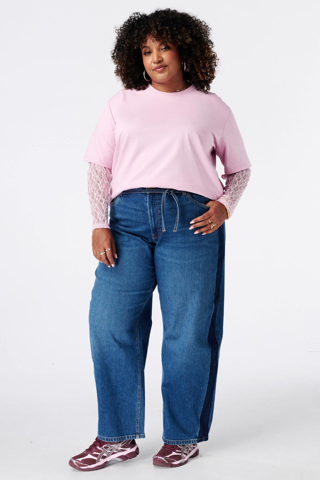 MS Mode Plus Size top - roze