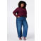 MS Mode Plus Size top - donkerrood