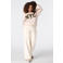 MS Mode sweater met borduursels - ecru/kaki