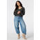 MS Mode Plus Size top met stippen - zwart/wit
