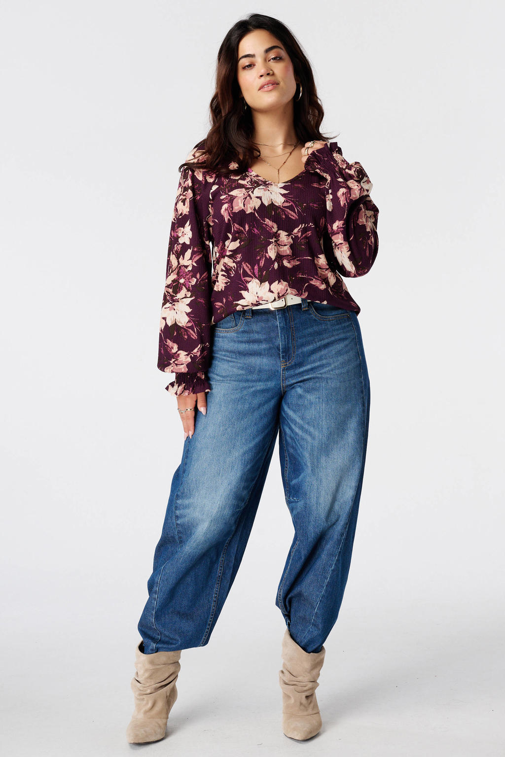 MS Mode Plus Size top met print - meerkleurig