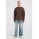 America Today relaxed fit gebreide gestreepte trui - bruin
