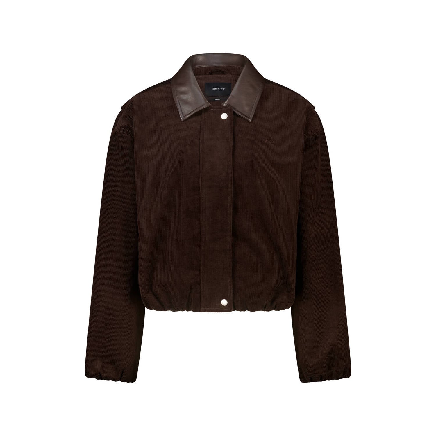 America Today corduroy jas donkerbruin