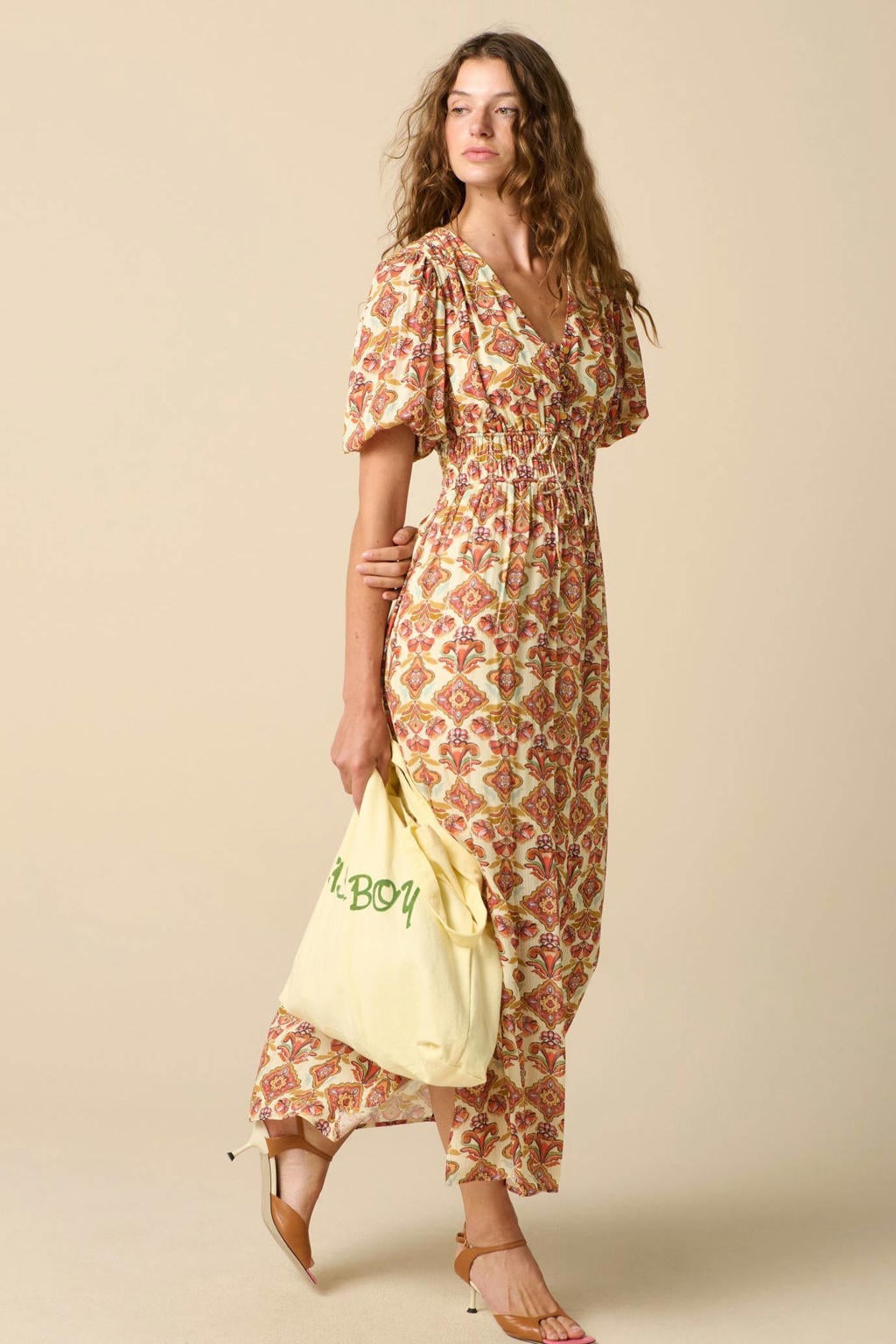 Sissy-Boy midi jurk met glitters - meerkleurig