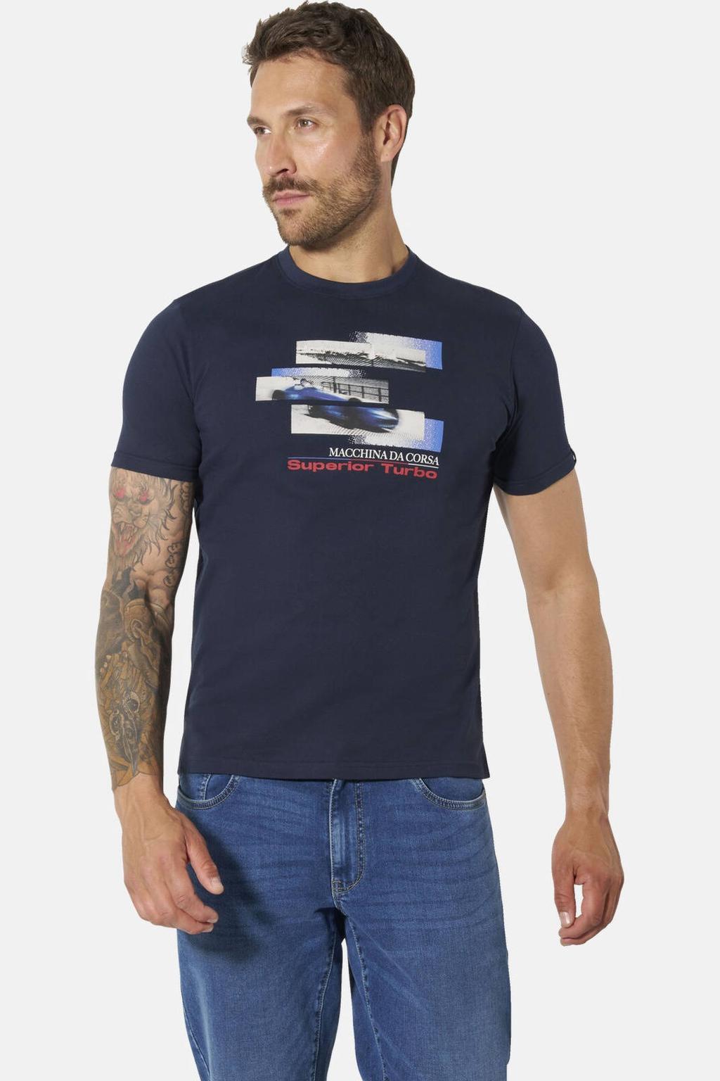 Babista Plus Size T-shirt - donkerblauw