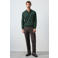 Mango Man wollen regular fit polo - donkergroen