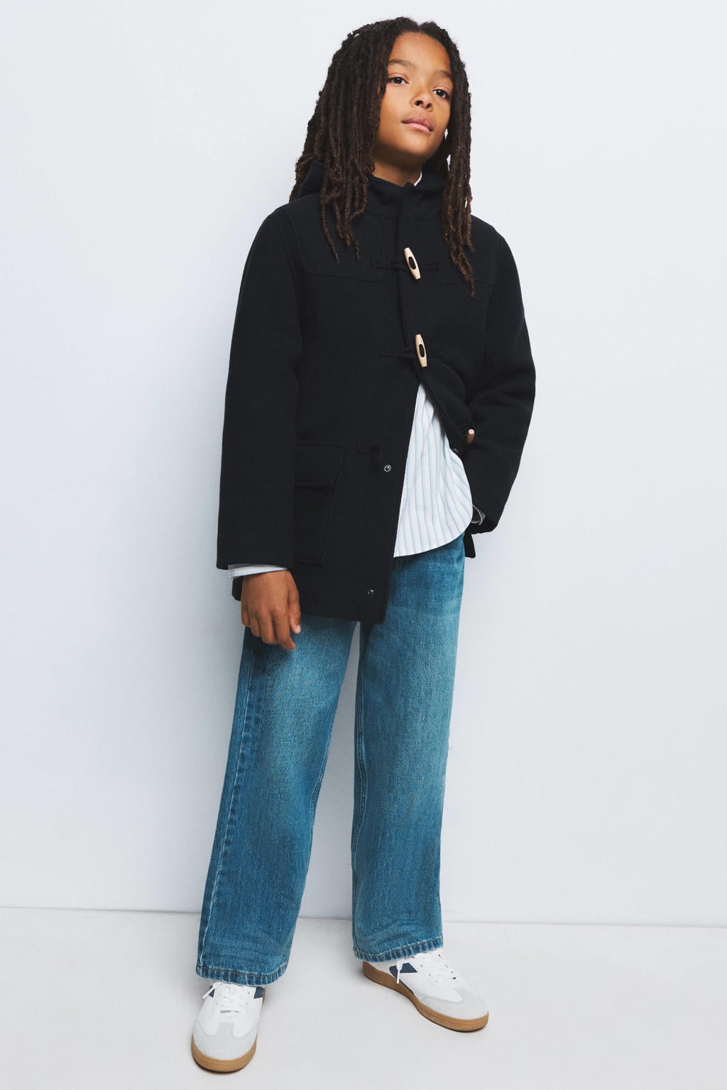 Mango Kids winterjas - donkerblauw