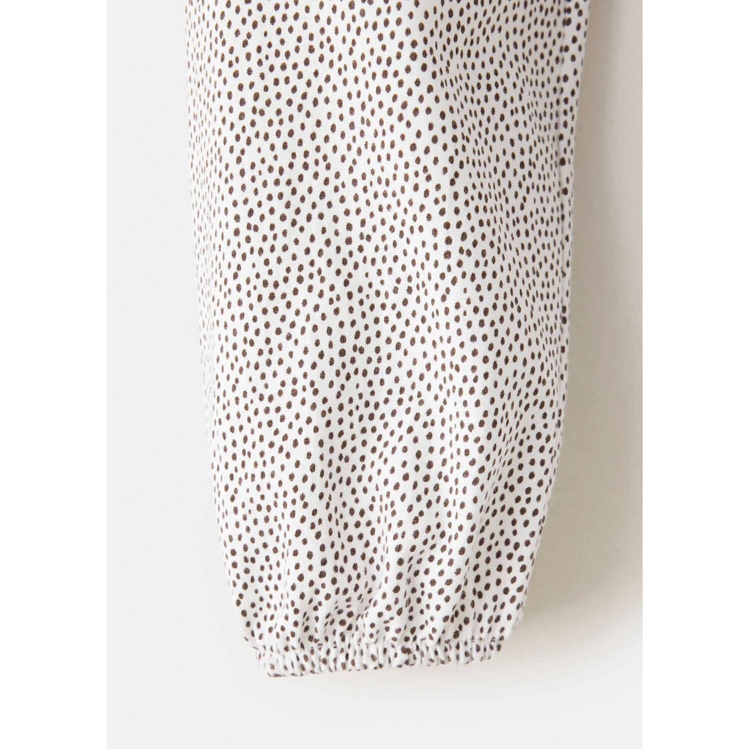 Mango Kids blousetop met ruches en stippen wit