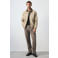 Mango Man katoenen corduroy tussenjas - pastelbruin