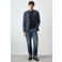 Mango Man slim fit colbert met wol - marine