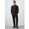 Mango Man regular fit pantalon met wol - zwart