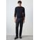 Mango Man wollen regular fit cargobroek - marine