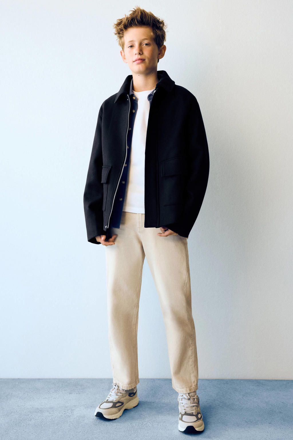 Mango Kids jack - marineblauw