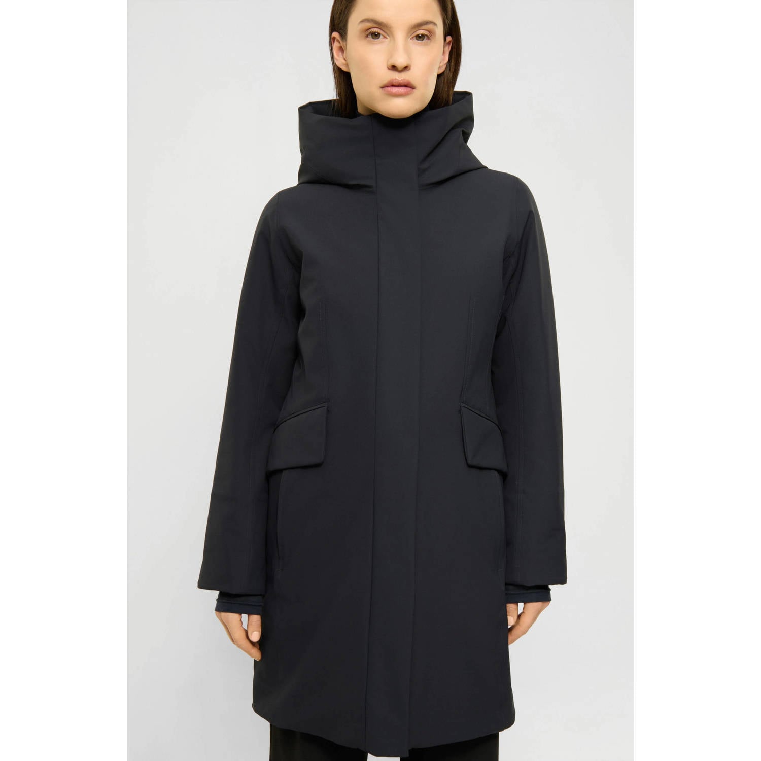Elvine winterjas marineblauw