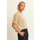 Expresso top met glitters - beige