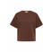 Expresso top met glitters - bruin