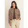 Expresso geruit bomberjack - beige/bruin