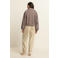 Expresso geruite bomberjack met wol - bruin