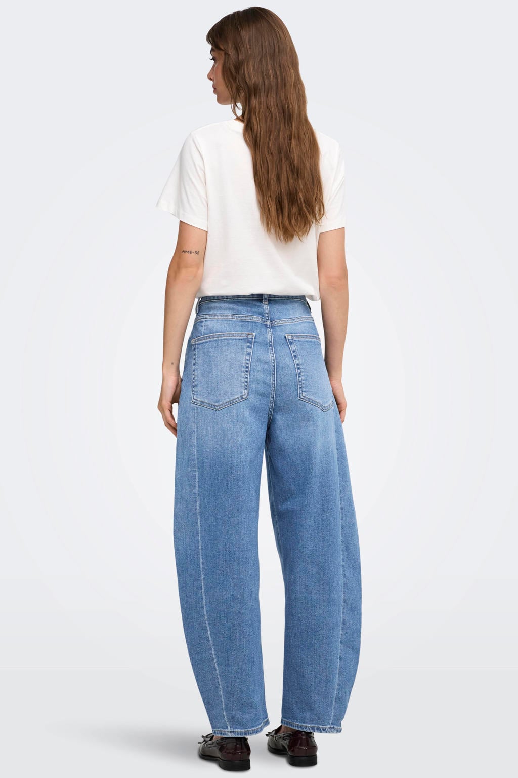 ONLY Onljessi Hw Barrel Ankle Dnm barrel jeans - medium blue denim