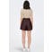 ONLY regular fit imitatieleren casual short - donkerrood