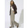 ONLY wide leg casual broek met print - bruin