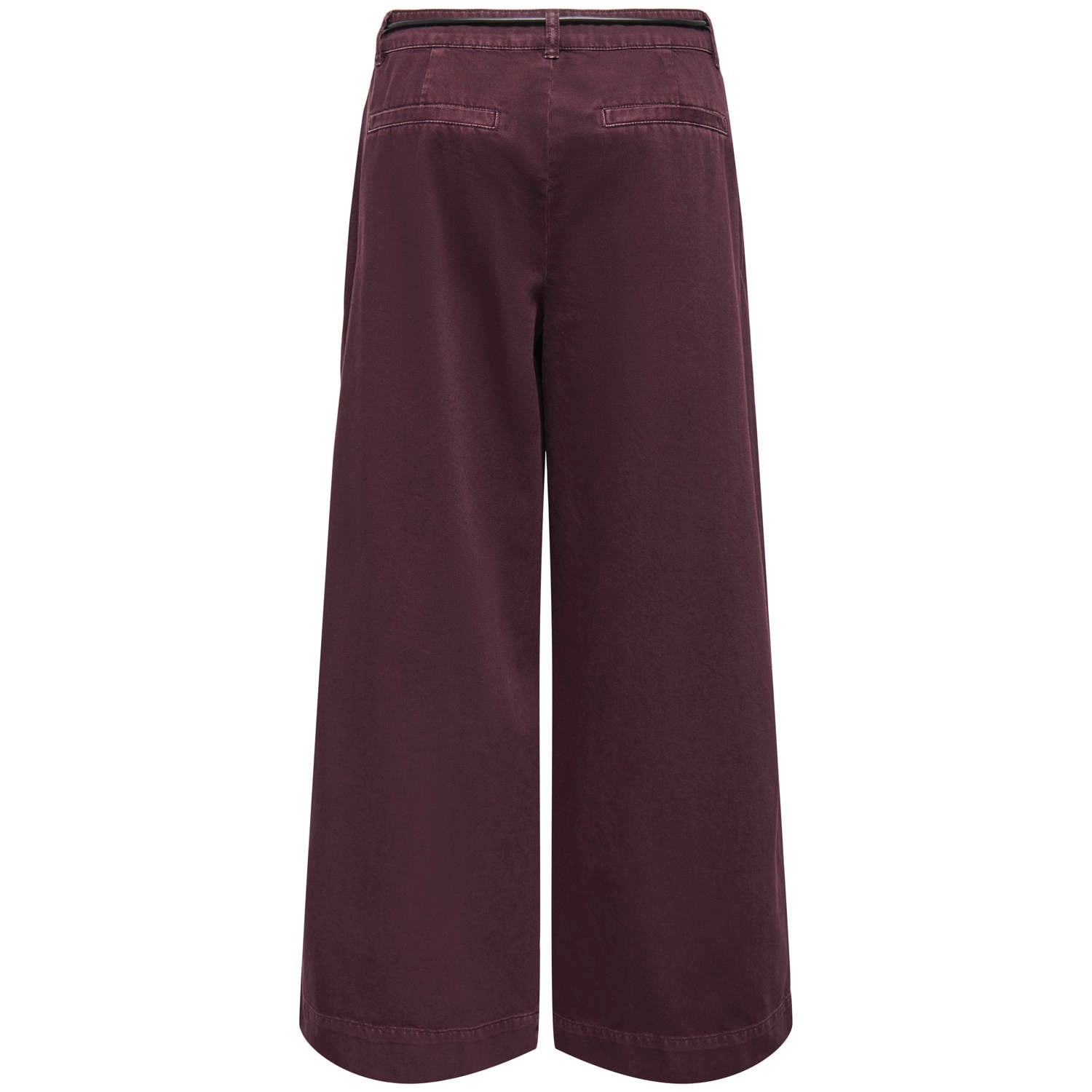 ONLY wide leg casual broek donkerrood