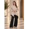 Curviss Plus Size asymmetrische top - beige