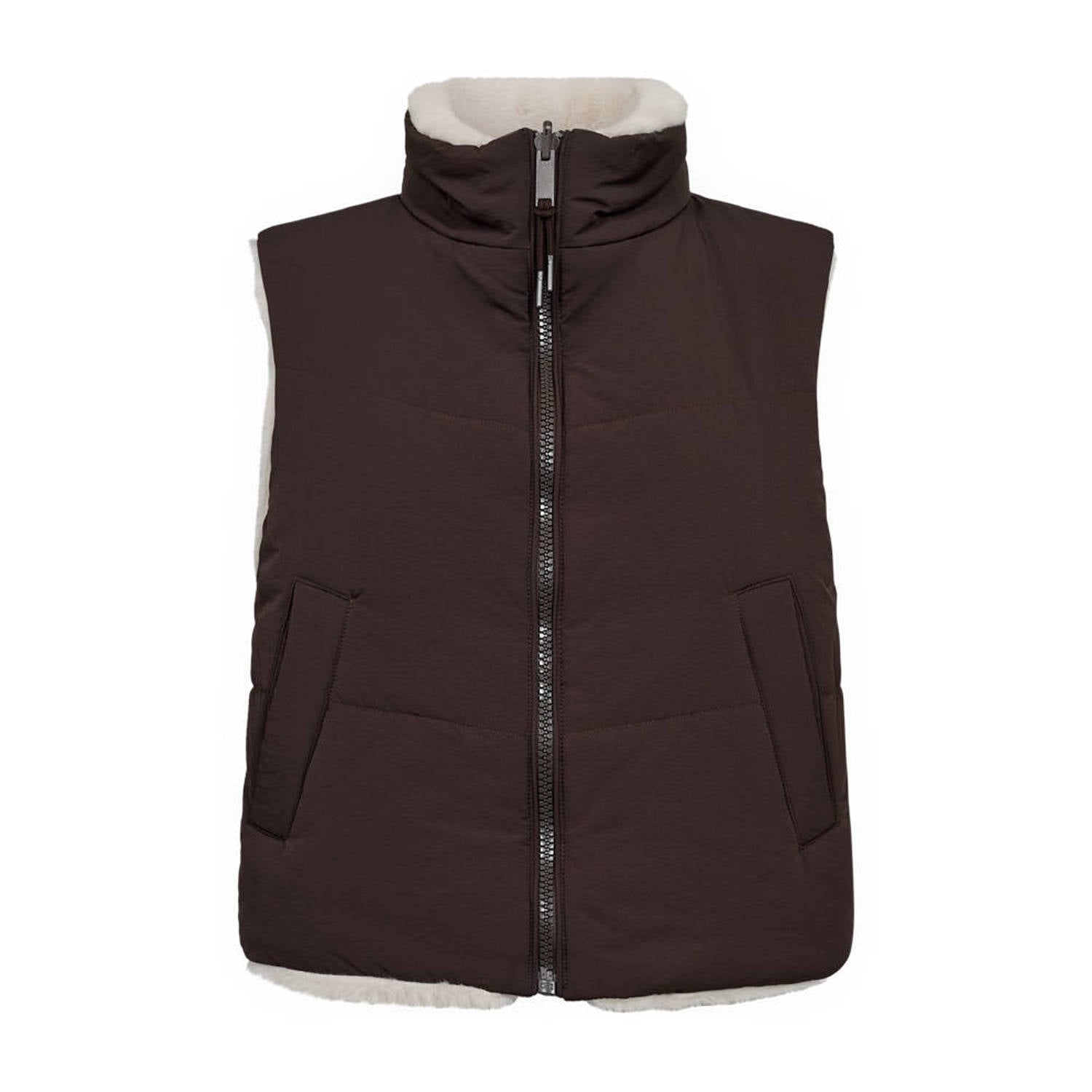 FREEQUENT bodywarmer donkerbruin