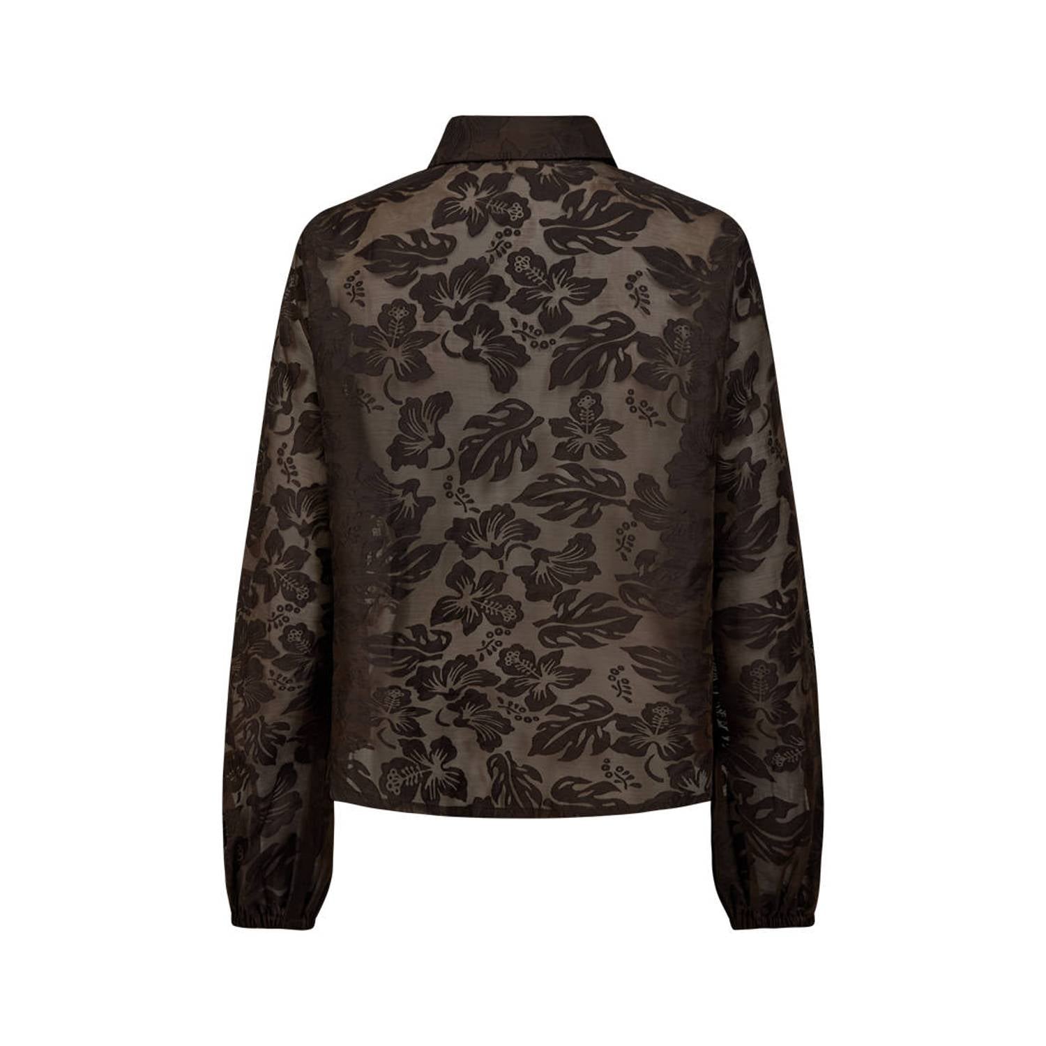 FREEQUENT gebloemde blouse bruin